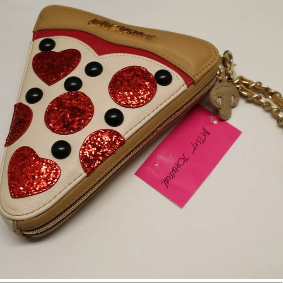 Betsey Johnson Handbags - Betsey Johnson ‘Slice slice baby’ Pizza Wristlet